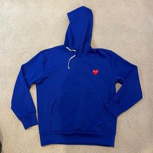 COMME des GARÇONS PLAY bright blue sweatshirt